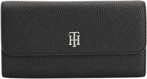Tommy Hilfiger Het element grote klep portemonnee Zwart Dames