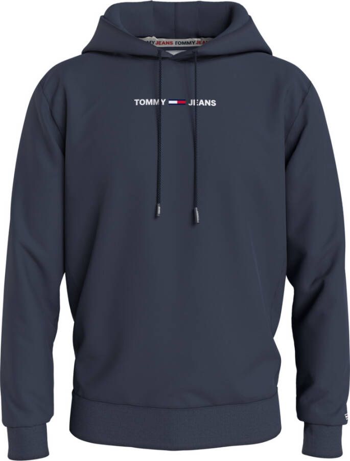 Tommy Jeans Blauwe Katoenpolyester Hoodie Herfst Winter Collectie Blue Heren - Foto 2