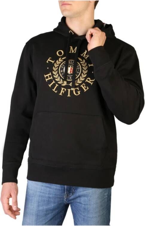 Tommy Hilfiger Katoenen sweatshirt met logo Black Heren