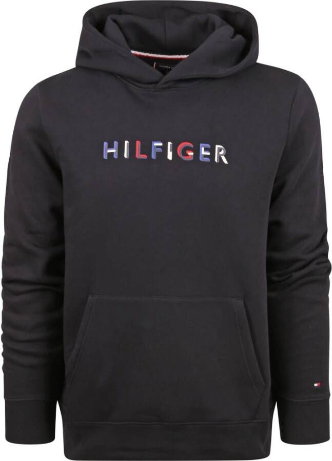 Tommy Hilfiger Heren Logo Lettering Sweatshirt Blue Heren