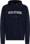 Tommy Hilfiger Navyblauwe Monotype Embro Hoody voor heren Blue Heren - Thumbnail 1