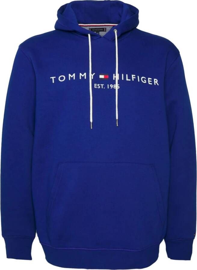 Tommy Hilfiger Big & Tall hoodie Plus Size met biologisch katoen bold blue