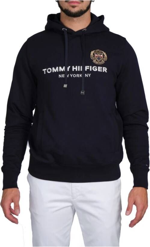 Tommy Hilfiger Heren Katoenen Sweatshirt met Lange Mouwen Blue Heren