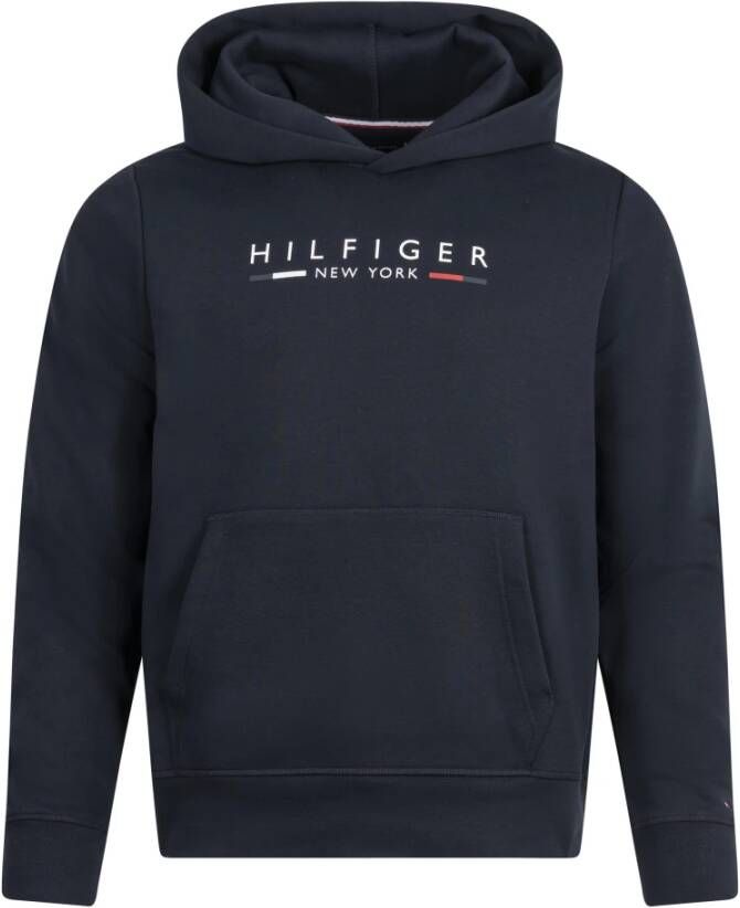 Tommy Hilfiger Heren Regular Fit Sweatshirt met Vaste Capuchon Blue Heren - Foto 2