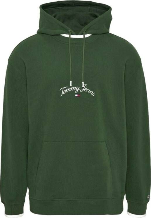 Tommy Hilfiger RLX Serif Flag Tommy Jeans Sweatshirt Green Heren