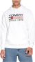 Tommy Hilfiger Katoenen Sweatshirt met Logo Print en Vaste Capuchon White Heren - Thumbnail 15