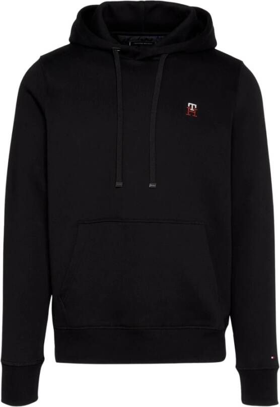 Tommy Hilfiger Heren Sweatshirt met Contrasterend Logo Black Heren