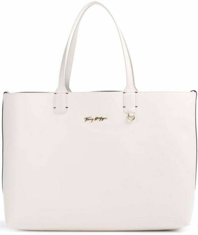 Tommy Hilfiger Iconic Tote bag Wit Dames