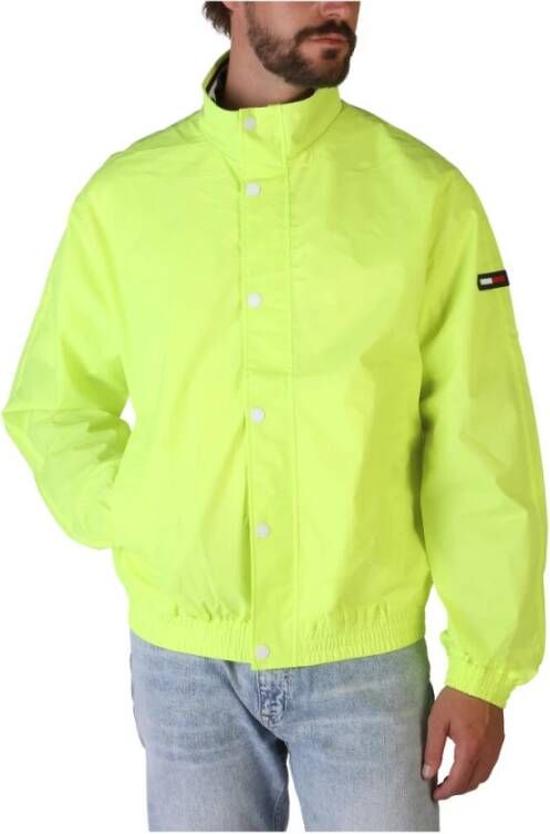 Tommy Hilfiger Heren Bomberjack in Effen Kleur Yellow Heren