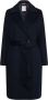 Tommy Hilfiger Donkerblauwe Mantel Wool Blend Db Belted Coat - Thumbnail 2