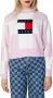Tommy Jeans Tommy Hilfiger Dames Gebreide Kleding in het Roze Pink Dames - Thumbnail 2