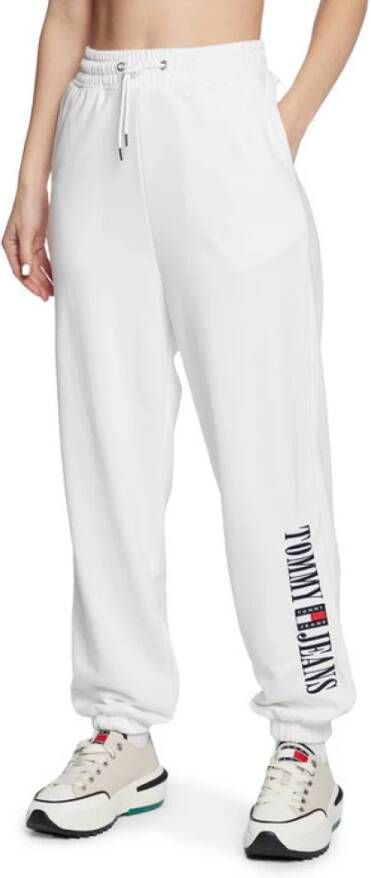 Tommy Jeans Women Clothing Trousers White Ss23 Wit Dames