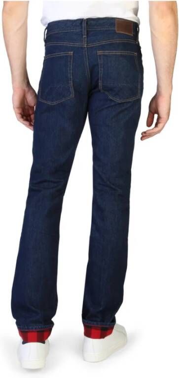 Tommy Hilfiger Klassieke Katoenen Jeans met Knoopsluiting voor Heren Blue Heren