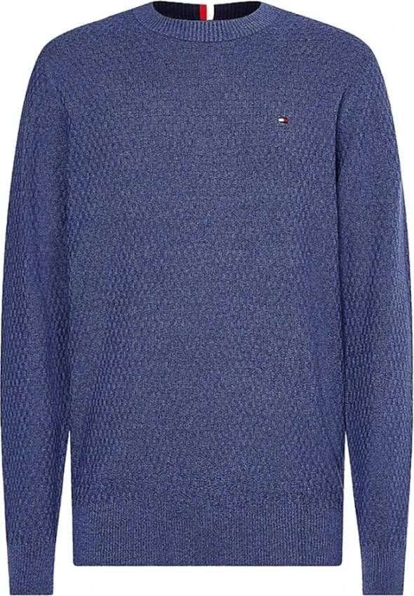 TOMMY HILFIGER Heren Truien & Vesten Pima Org Ctn Cashmere Crew Neck Donkerblauw