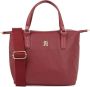 Tommy Hilfiger Polyester Handtas met Verstelbare Handvatten en Schouderband Pink Dames - Thumbnail 1
