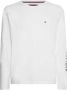 Tommy Hilfiger Heren Logo Longsleeve T-shirt White Heren - Thumbnail 2