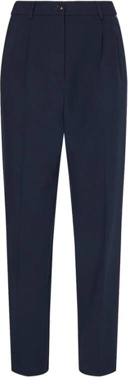 Tommy Hilfiger Straight Trousers Blue Dames