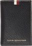 Tommy Hilfiger Heren Portemonnee Zwart Portacard Contrast Logo Black Heren - Thumbnail 1