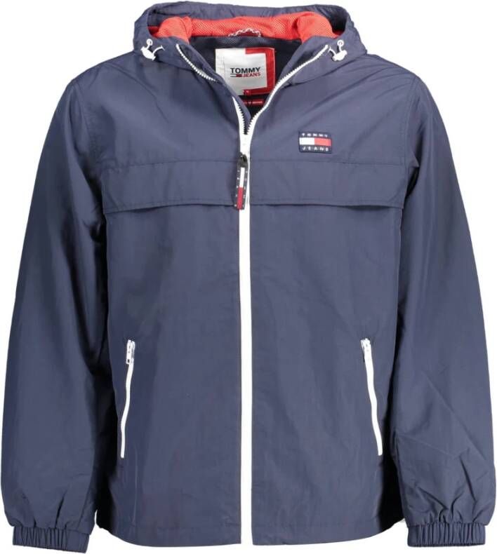 Tommy Hilfiger Sportieve Waterdichte Jas Blauw Capuchon Blue Heren - Foto 5