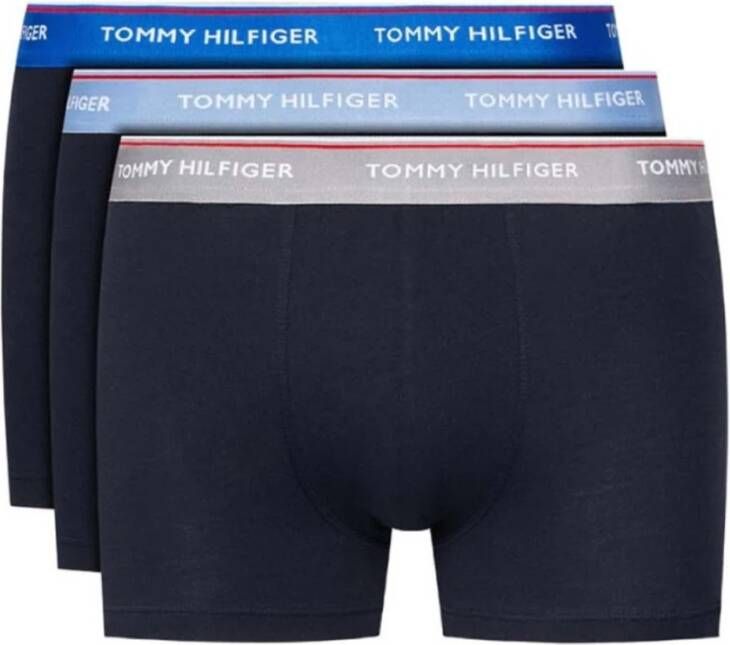 Tommy Hilfiger 3-Pack boxershorts donkerblauw Um0Um1642 0T1 Zwart Heren