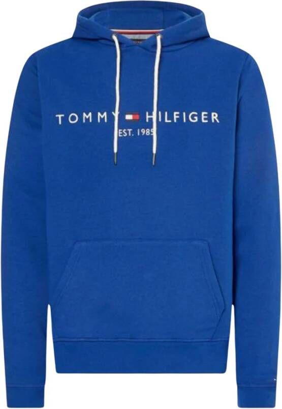 Tommy Hilfiger Heren Hoody Sweatshirt met Verstelbare Capuchon Blue Heren