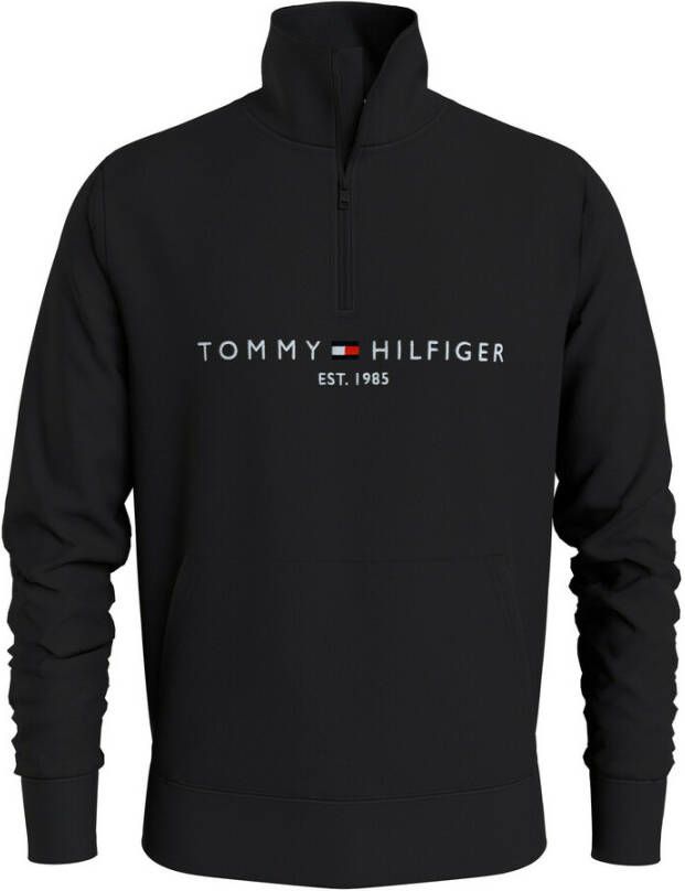 Tommy Hilfiger Logo Mockneck trui zwart Mw0Wm20954 BDS Zwart Heren - Foto 8