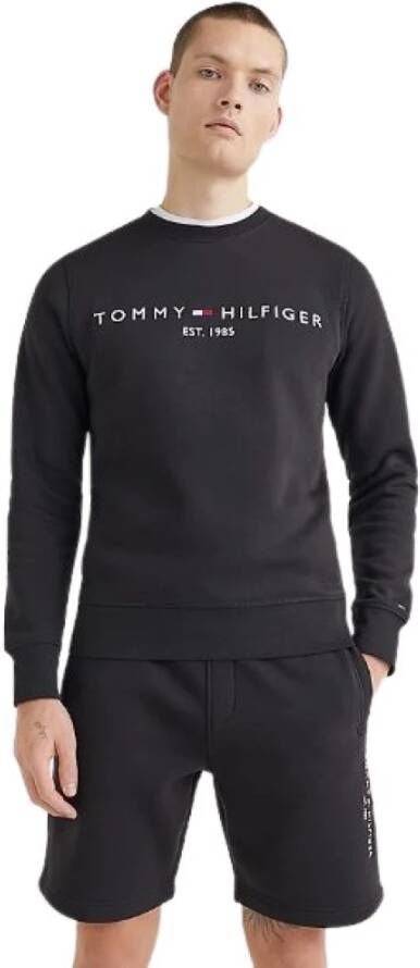 Tommy Hilfiger Logo Sweatshirt Zwart Heren