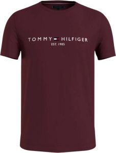 Tommy Hilfiger Logo T-shirt Rood Heren