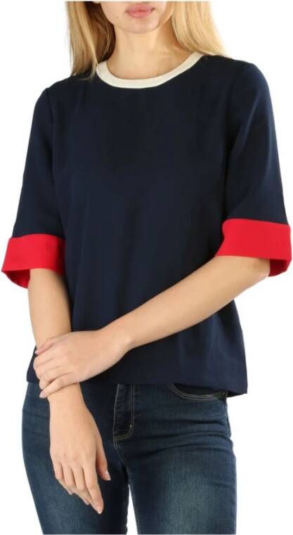 Tommy Hilfiger Lente Zomer Dames Effen Kleur Trui Blue Dames