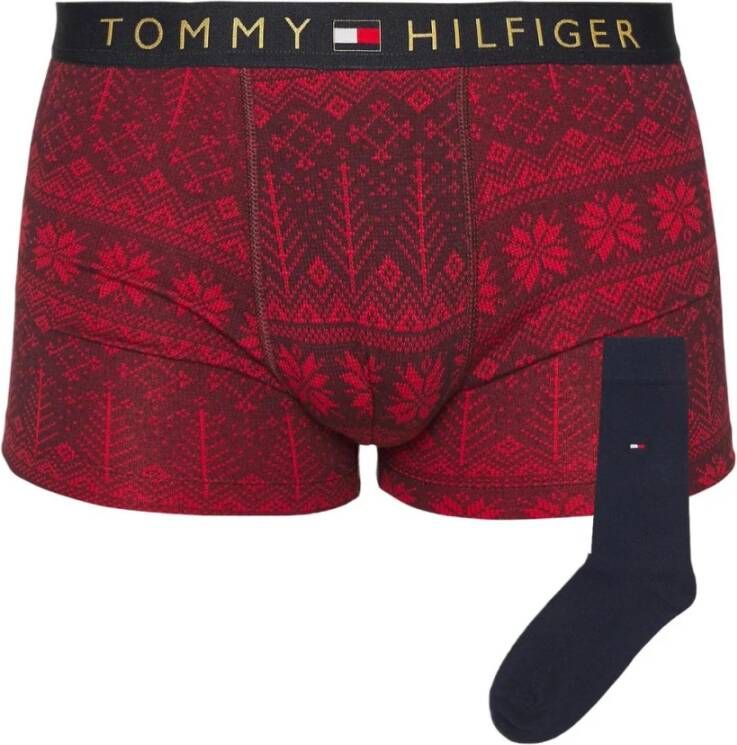 Tommy Hilfiger Heren Boxershorts in Bordeaux Multicolor Heren - Foto 2
