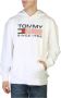 Tommy Hilfiger Katoenen Sweatshirt met Logo Print en Vaste Capuchon White Heren - Thumbnail 9