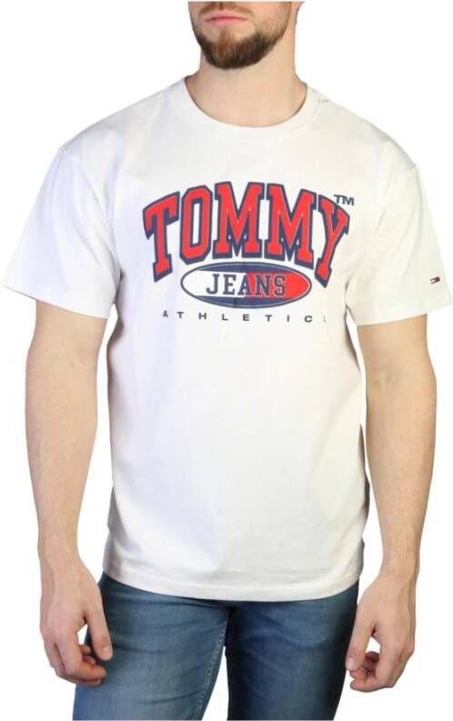 Tommy Hilfiger Heren Logo Applique T-shirt White Heren