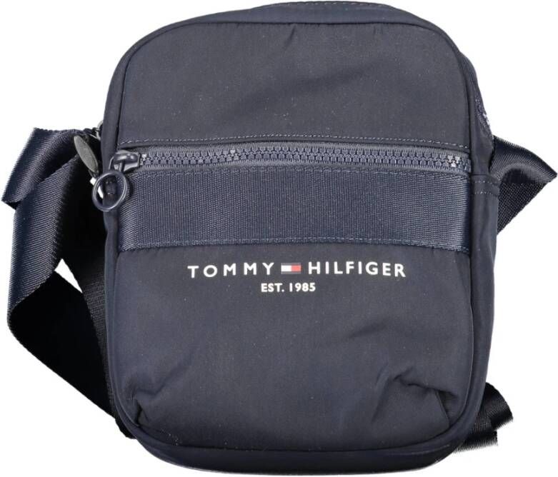 Tommy Hilfiger Blauwe Heren Schoudertas Contrast Details Blue Heren