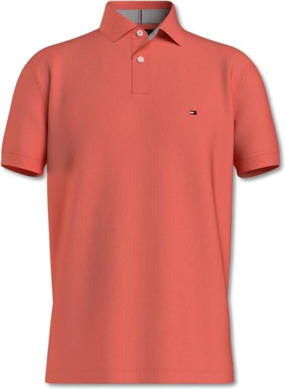 Tommy Hilfiger Koraal Punk Poloshirt Orange Heren