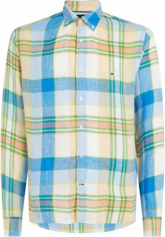 Tommy Hilfiger Regular fit vrijetijdsoverhemd van linnen met button-downkraag