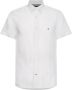 Tommy Hilfiger Witte Casual Overhemd Pigment Dyed Li Sf Shirt S s - Thumbnail 2