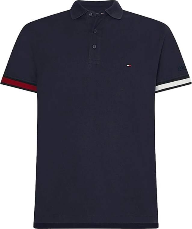 Tommy Hilfiger Polo Shirt Korte Mouw FLAG CUFF SLEEVE LOGO SLIM FIT