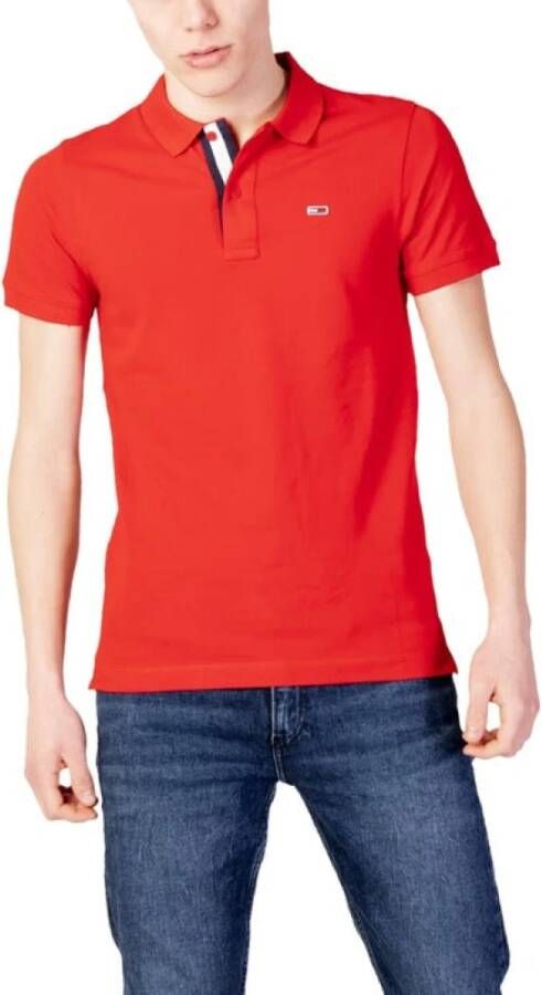 Tommy Jeans Rode Polo Shirt voor Heren van Tommy Hilfiger Jeans Rood Heren - Foto 3