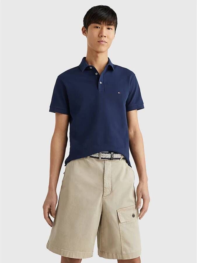 Tommy Hilfiger Heren Slim Fit Polo 1985 Collectie Blue Heren - Foto 6