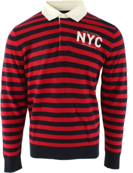 Tommy Hilfiger Rode Heren Trui Outlet Prijs Red Heren