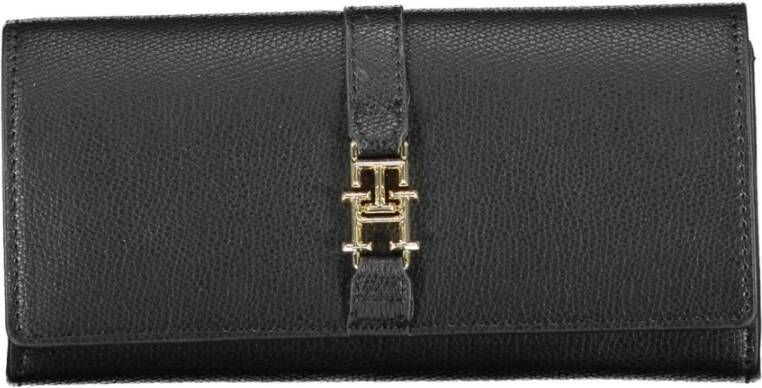 Tommy Hilfiger Portemonnee Polyethyleen portemonnee met meerdere compartimenten en logo