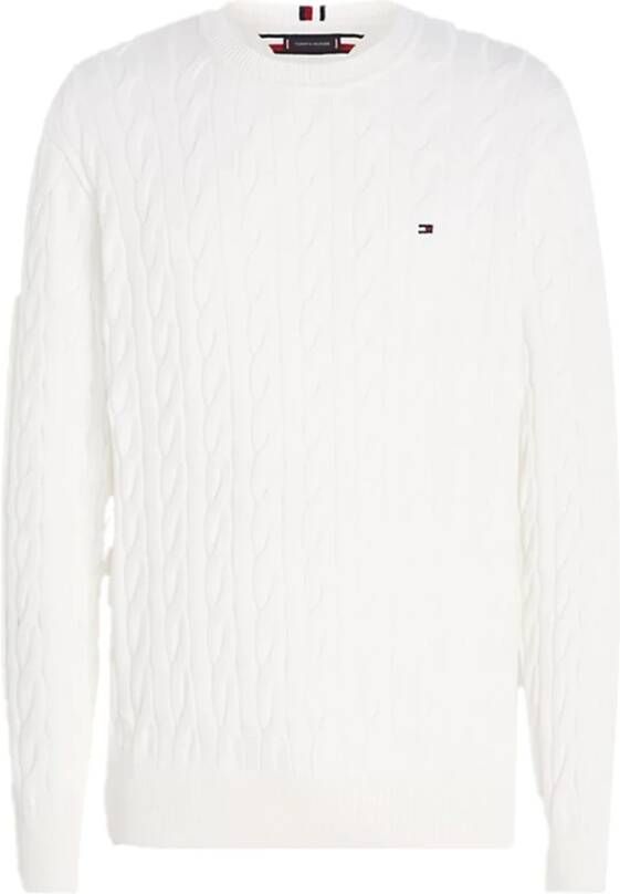 Tommy Hilfiger Relaxed Fit Gebreide Trui Wit Heren