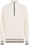 Tommy Hilfiger Shadow GS Rib Zip Mock Pullover White Heren - Thumbnail 1