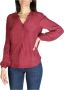 Tommy Hilfiger Lange Mouw Viscose Shirt xw0xw01170 Red Dames - Thumbnail 1