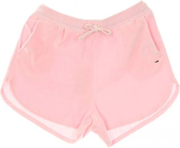 Tommy Hilfiger Pastel Velour Shorts Pink Dames