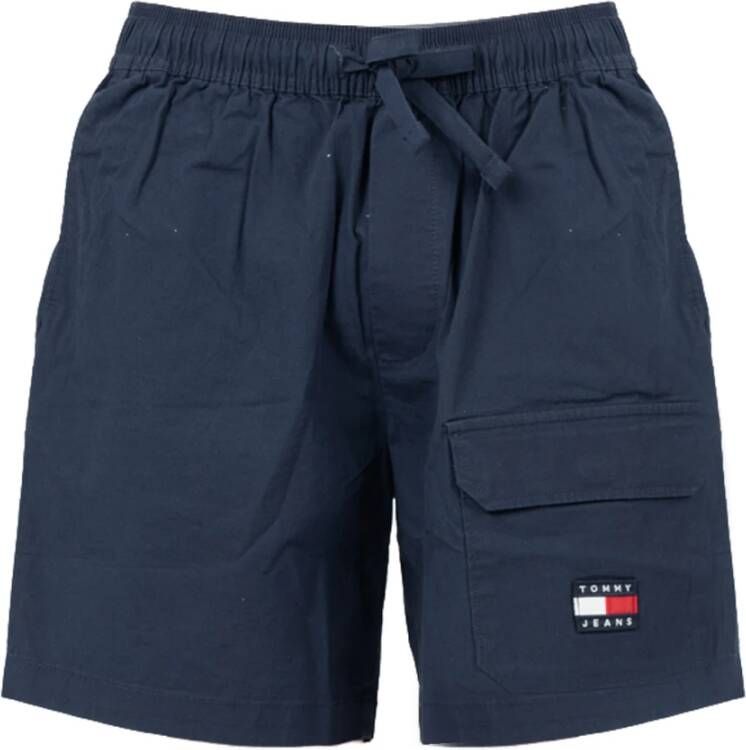 Tommy Hilfiger Eenvoudige stijl shorts met verstelbare tailleband Blauw Heren