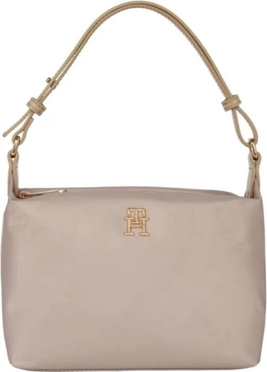 Tommy Hilfiger klaproos schoudertas Beige Dames