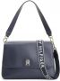 Tommy Hilfiger Blauwe Schoudertas met Afneembare Band Black Dames - Thumbnail 5