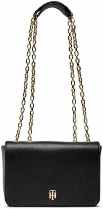 Tommy Hilfiger Womens Bags Handbag Black Aw22 Zwart Dames
