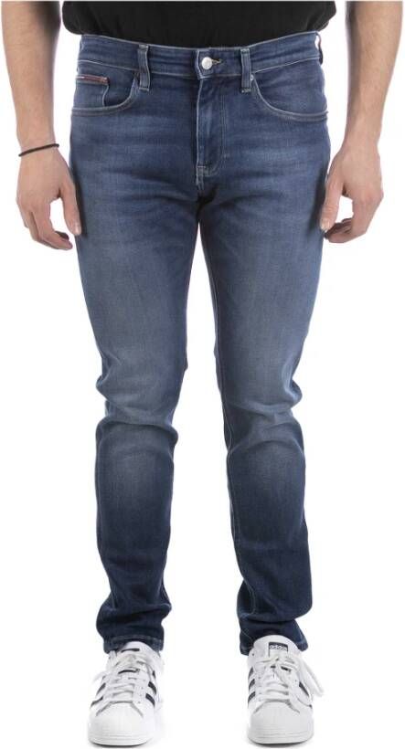 TOMMY JEANS Slim fit jeans AUSTIN SLIM TPRD met leren badge